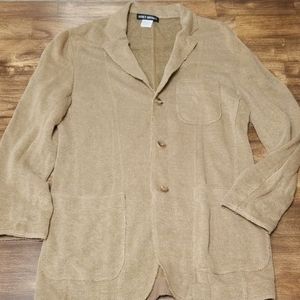 Issey Miyake Designer Linen Blend Jacket